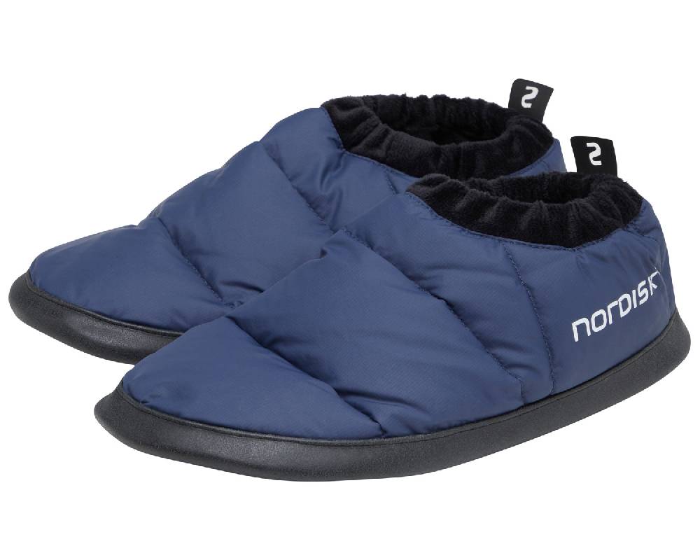 Nordisk Mos down slippers Dress Blue Günstiger Verkauf