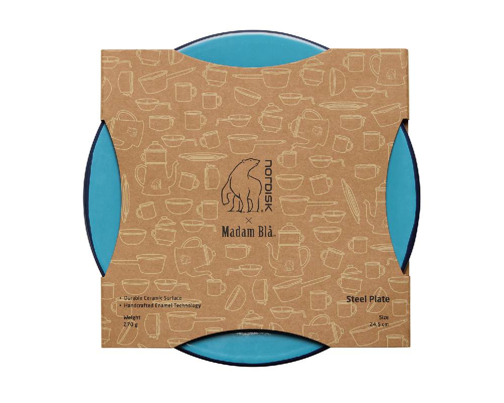 Nordisk Madam Blå plate Sky Blue Kostenloser Versand