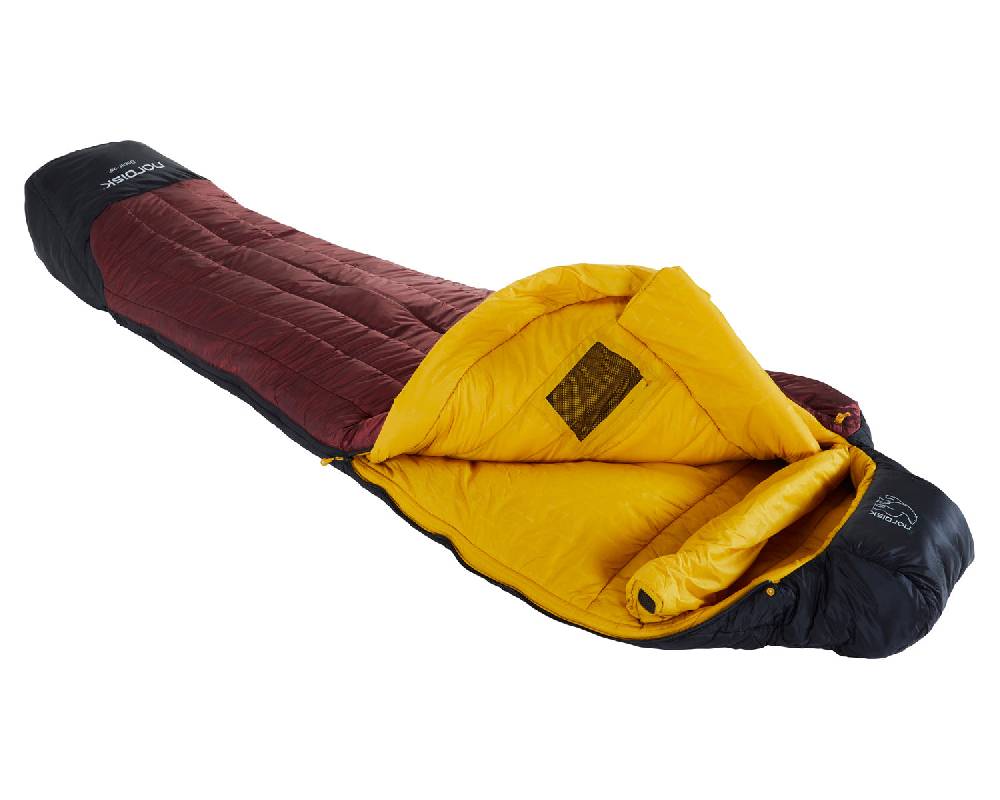 Nordisk Oscar -20° Mummy| Kunstfaser Rio Red/ Mustard Yellow/ Black Jubiläumsangebot