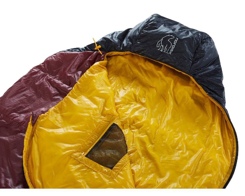 Nordisk Oscar +10° Mummy | Kunstfaser Rio Red/ Mustard Yellow/ Black Heißer Verkauf