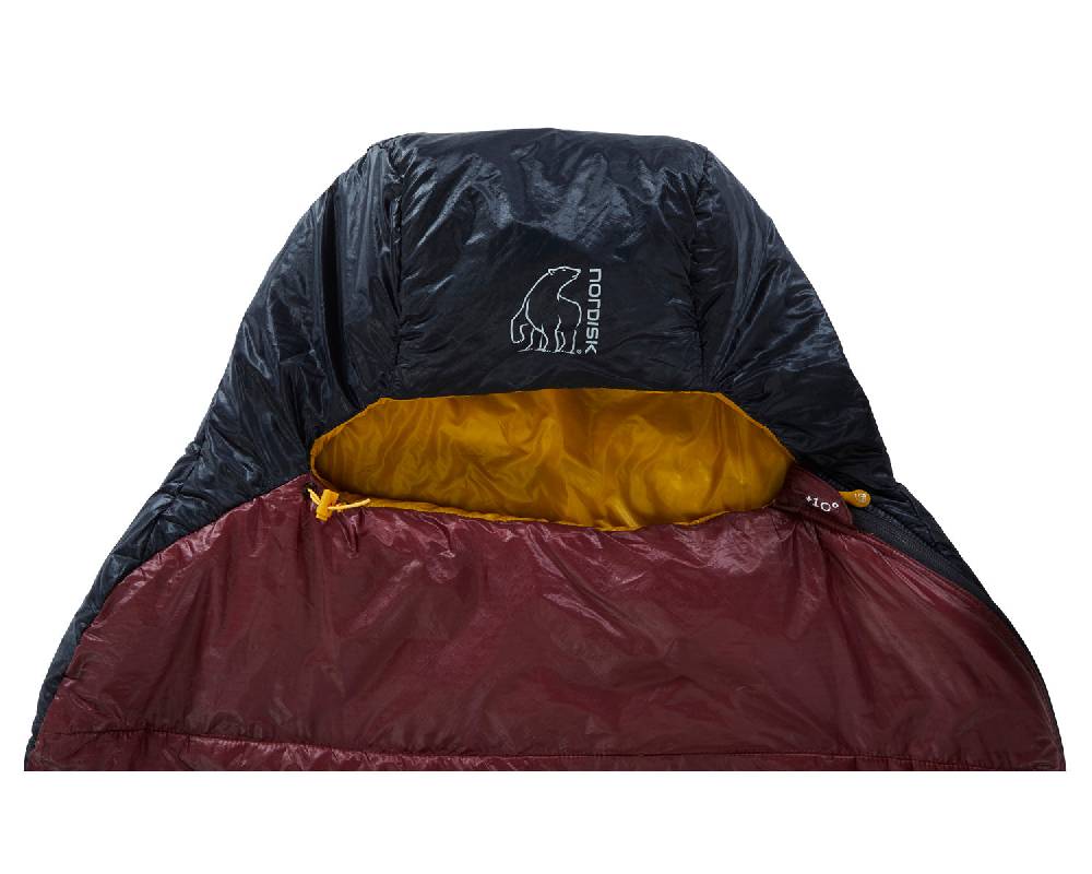 Nordisk Oscar +10° Mummy | Kunstfaser Rio Red/ Mustard Yellow/ Black Heißer Verkauf