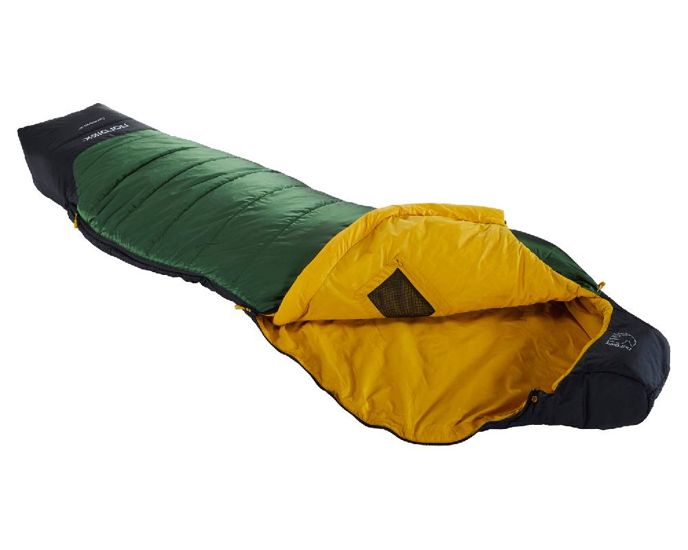 Nordisk Gormsson +4° Curve | Kunstfaser Artichoke Green/Mustard Yellow/Black Räumungsverkauf