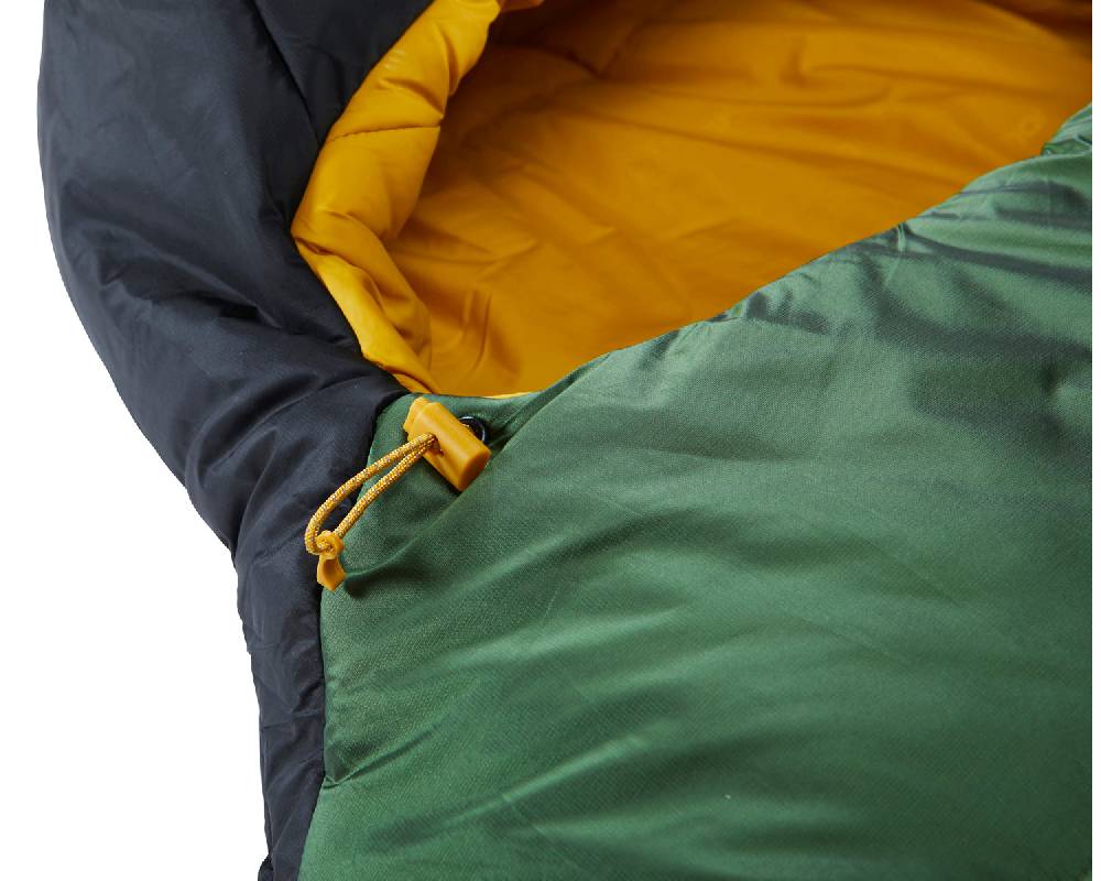 Nordisk Gormsson +4° Curve | Kunstfaser Artichoke Green/Mustard Yellow/Black Räumungsverkauf