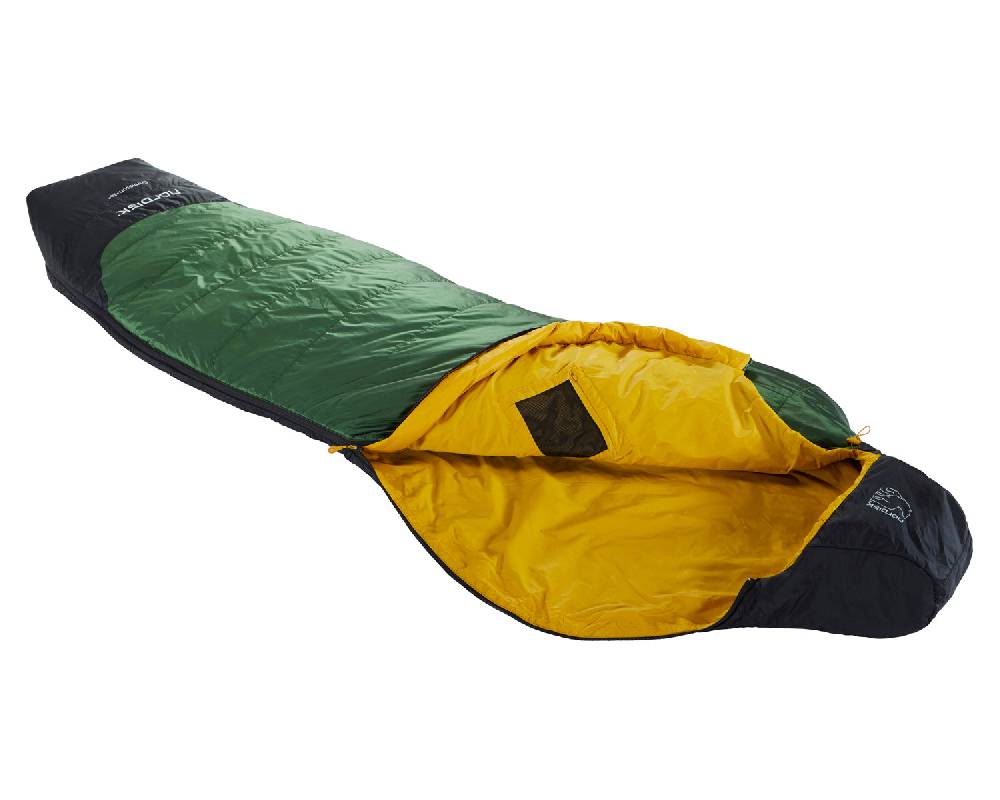 Nordisk Gormsson +10° Curve| Kunstfaser Artichoke Green/Mustard Yellow/Black Kauf eins, bekomm eins gratis