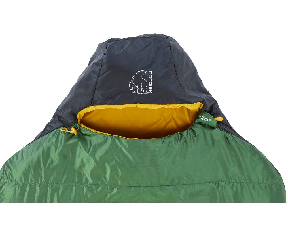 Nordisk Gormsson +10° Curve| Kunstfaser Artichoke Green/Mustard Yellow/Black Kauf eins, bekomm eins gratis