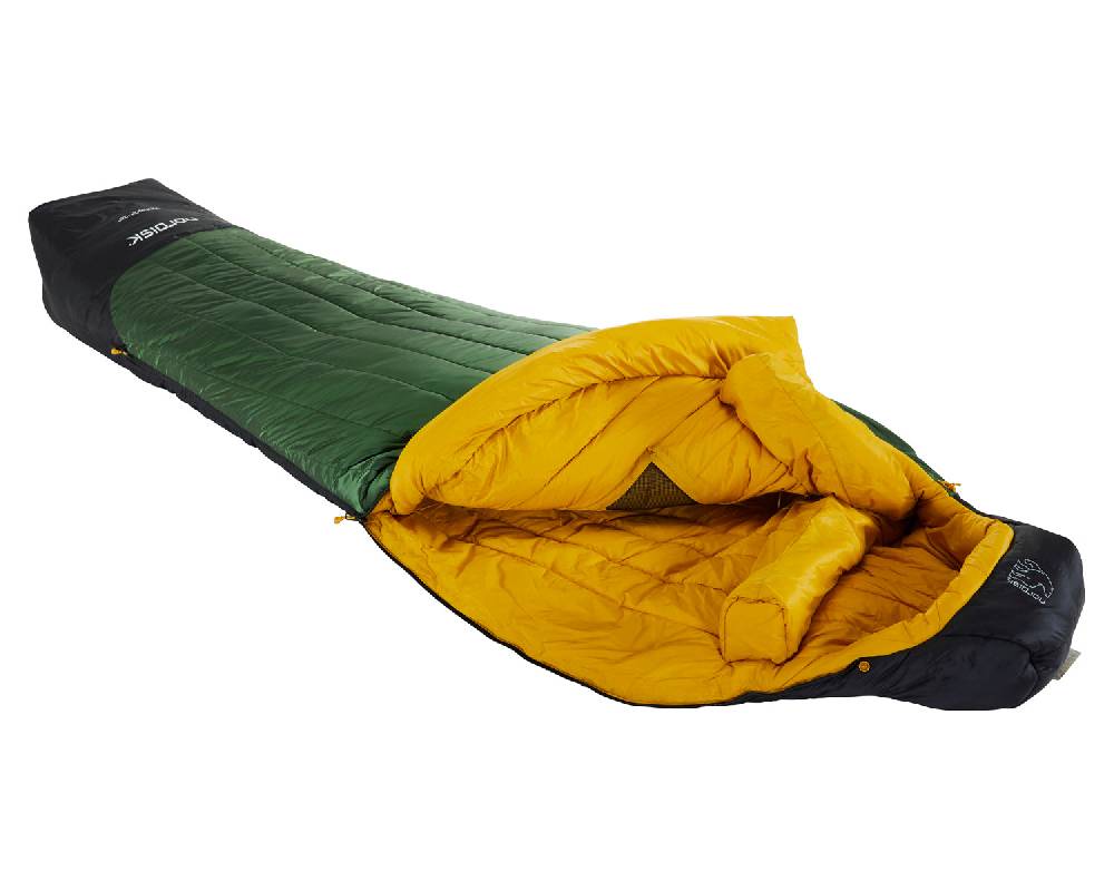 Nordisk Gormsson -20° Mummy| Kunstfaser Artichoke Green/Mustard Yellow/Black Tägliche Deals