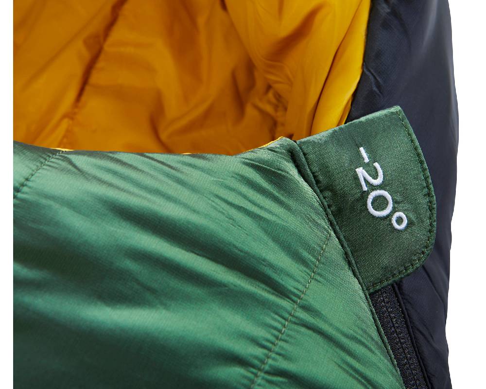 Nordisk Gormsson -20° Mummy| Kunstfaser Artichoke Green/Mustard Yellow/Black Tägliche Deals
