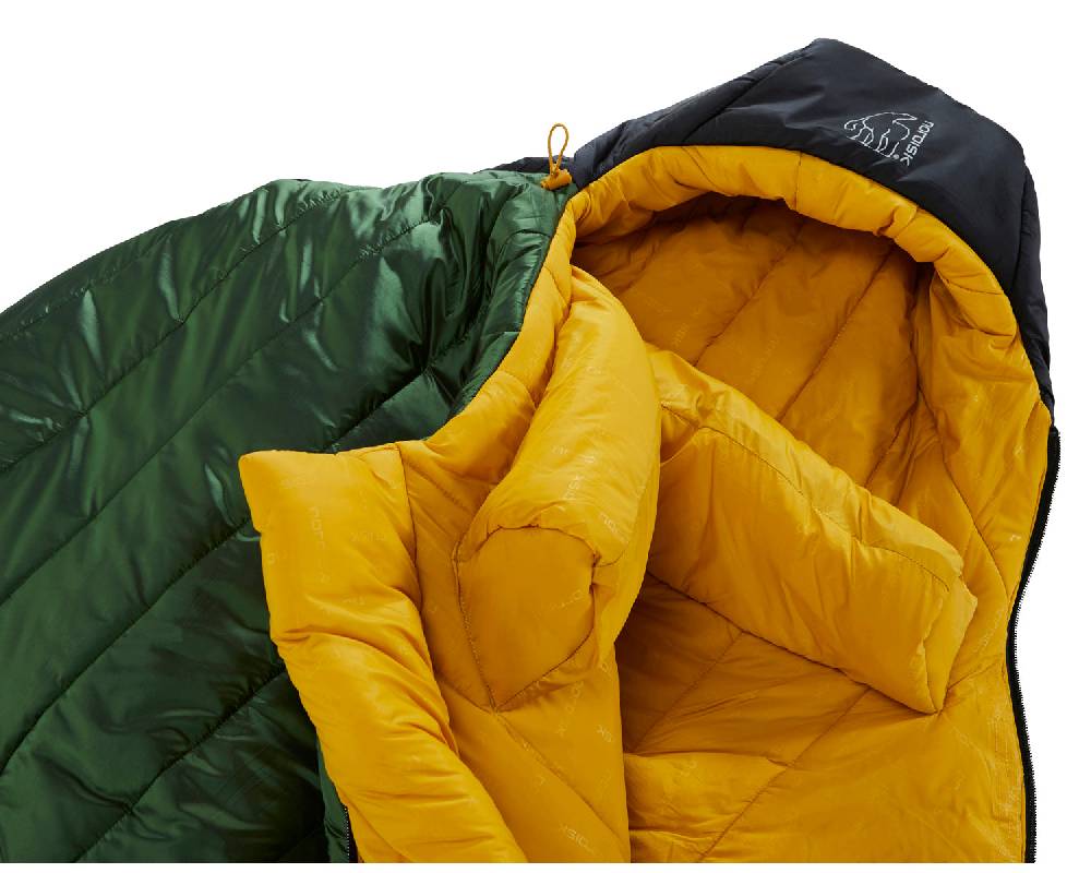 Nordisk Gormsson -10° Mummy| Kunstfaser Artichoke Green/Mustard Yellow/Black Sonderangebote