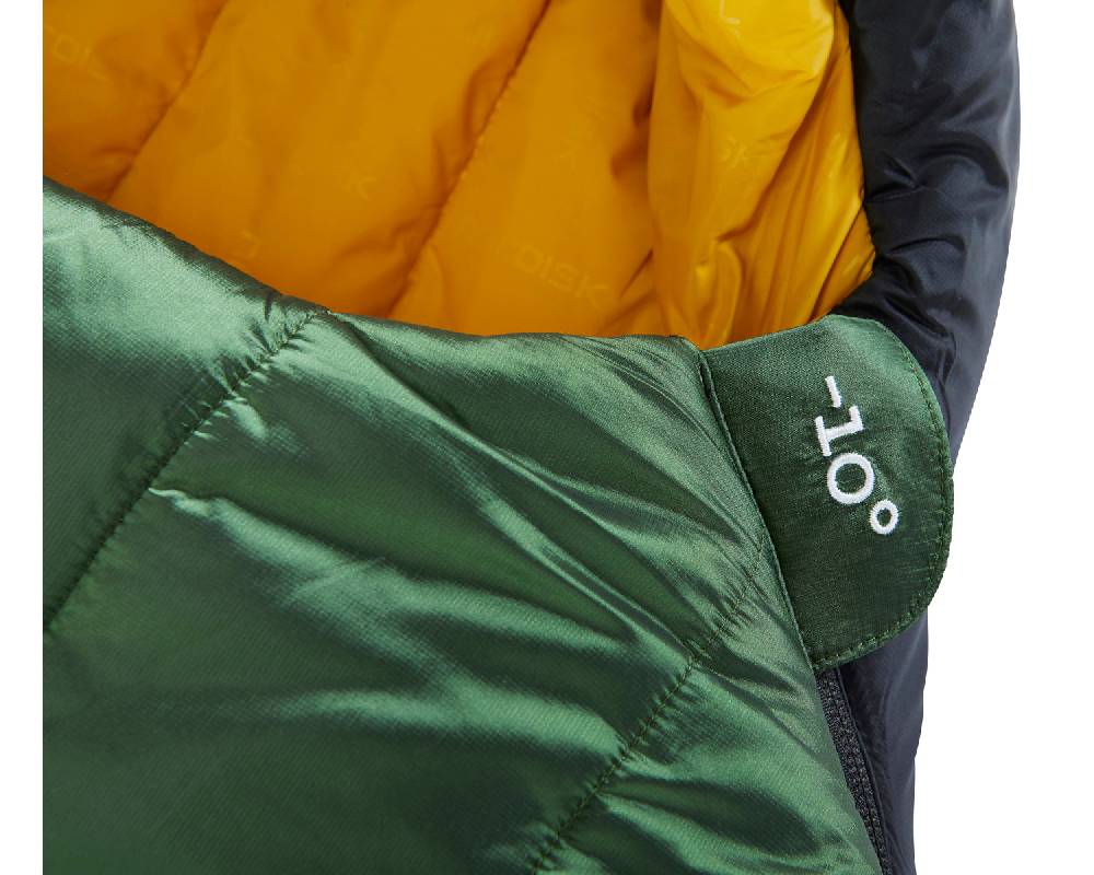 Nordisk Gormsson -10° Mummy| Kunstfaser Artichoke Green/Mustard Yellow/Black Sonderangebote