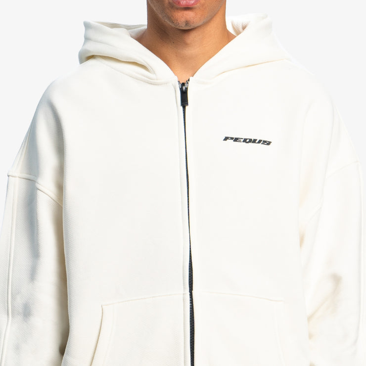 Pequs Plágia Chest Logo Zip Hoodie Zeitbegrenzte Promotion