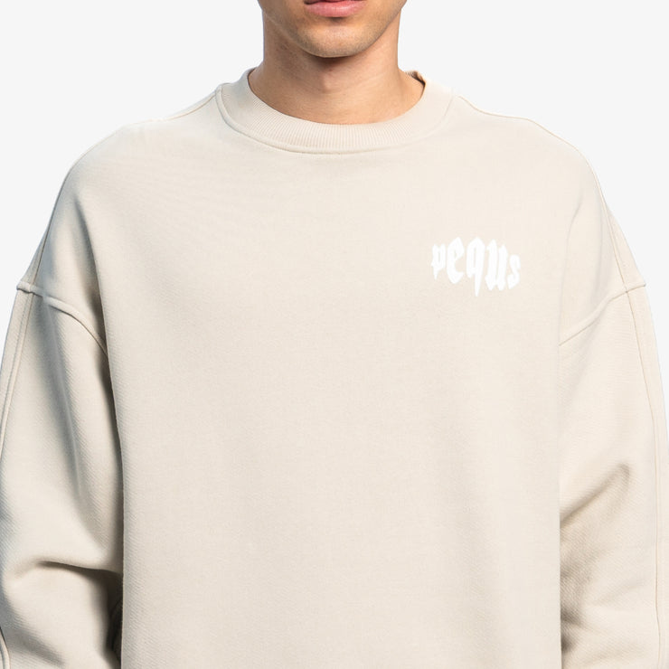Pequs Mythic Chest Logo Sweater Bis zu 50% Rabatt