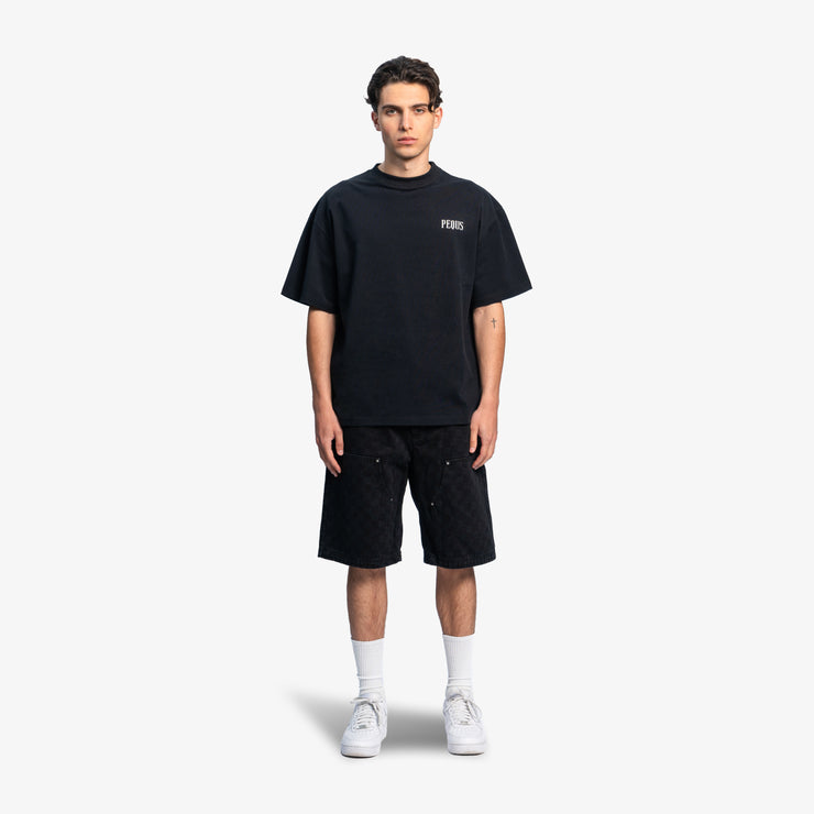 Pequs Chest Logo T-Shirt Sonderangebot der Fabrik