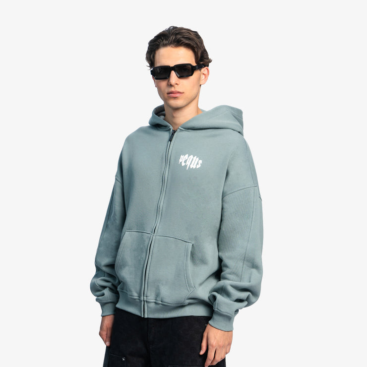 Pequs Mythic Chest Logo Zip Hoodie Bis zu 55% Rabatt
