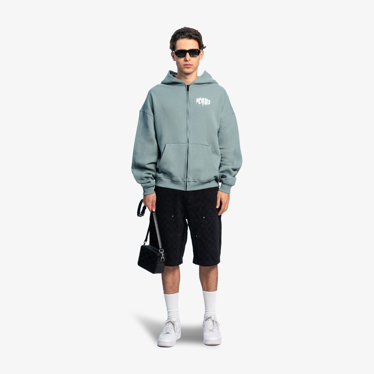Pequs Mythic Chest Logo Zip Hoodie Bis zu 55% Rabatt