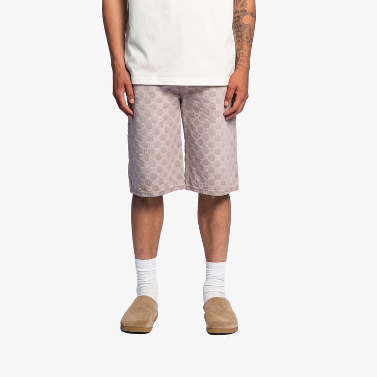 Pequs Aether Monogram Denim Jorts Outlet