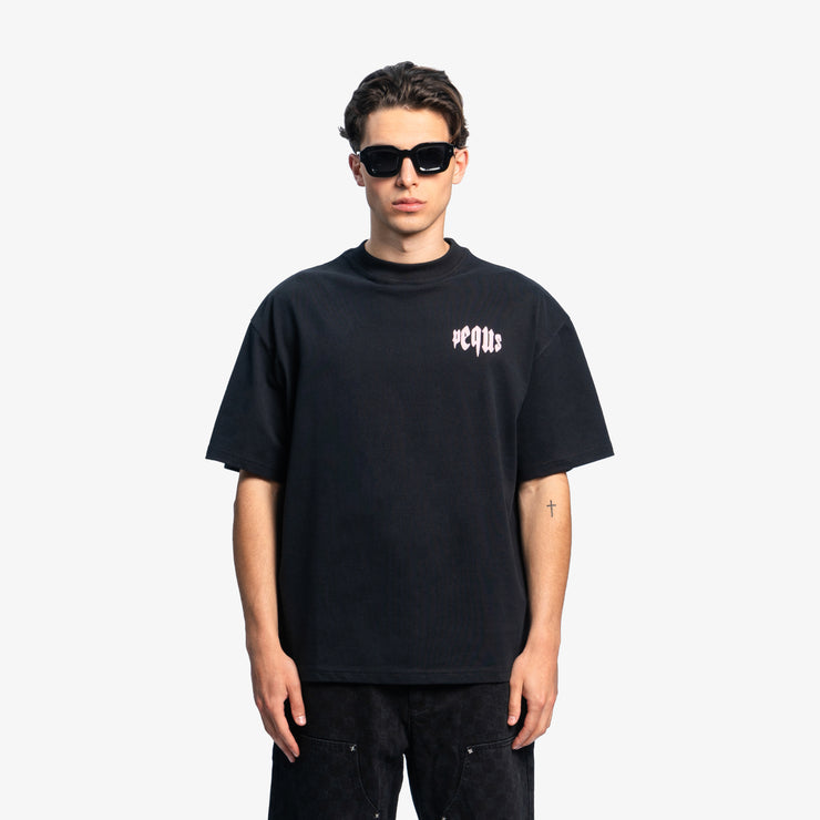 Pequs Mythic Chest Logo T-Shirt Black Friday