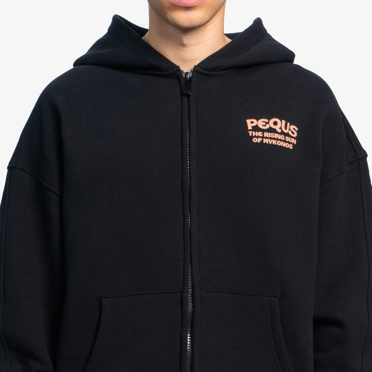 Pequs Rising Sun Zip Hoodie Letzter Tag