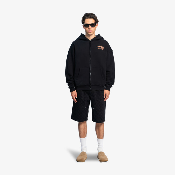 Pequs Rising Sun Zip Hoodie Letzter Tag