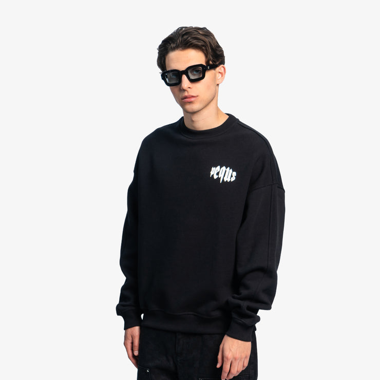 Pequs Mythic Chest Logo Sweater Bis zu 50% Rabatt
