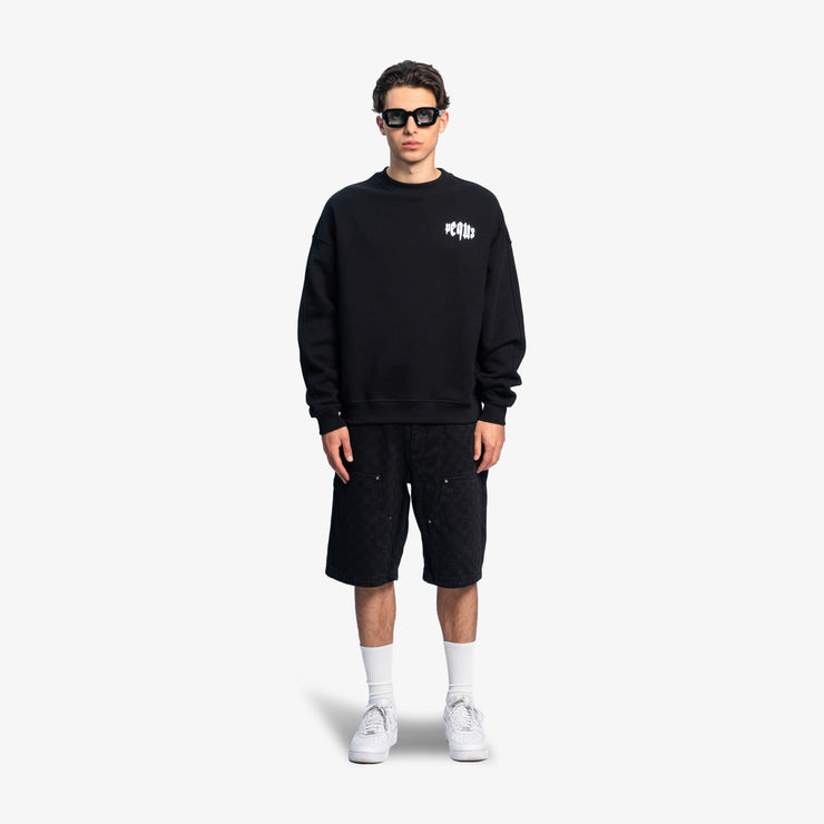 Pequs Mythic Chest Logo Sweater Bis zu 50% Rabatt