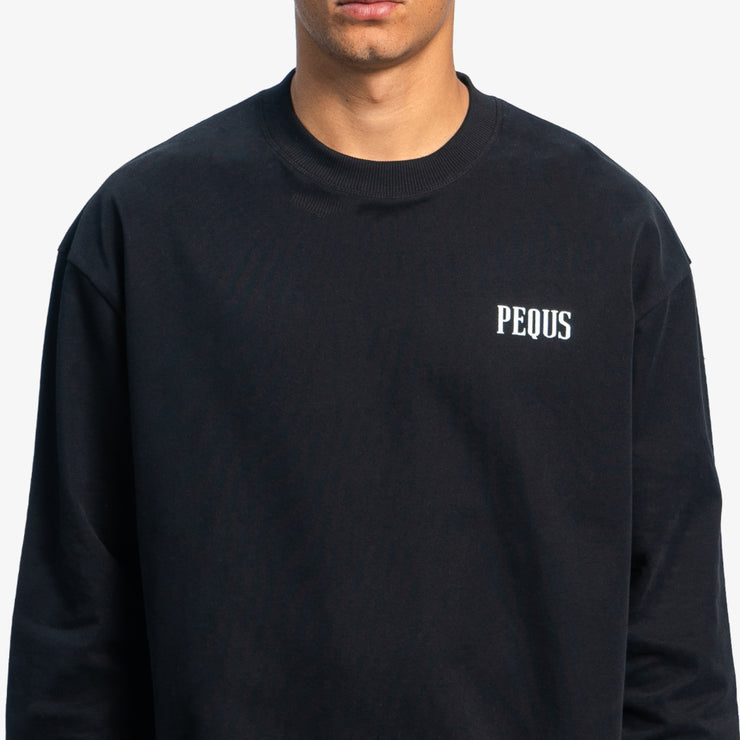 Pequs Back Logo Longsleeve Super Rabatt