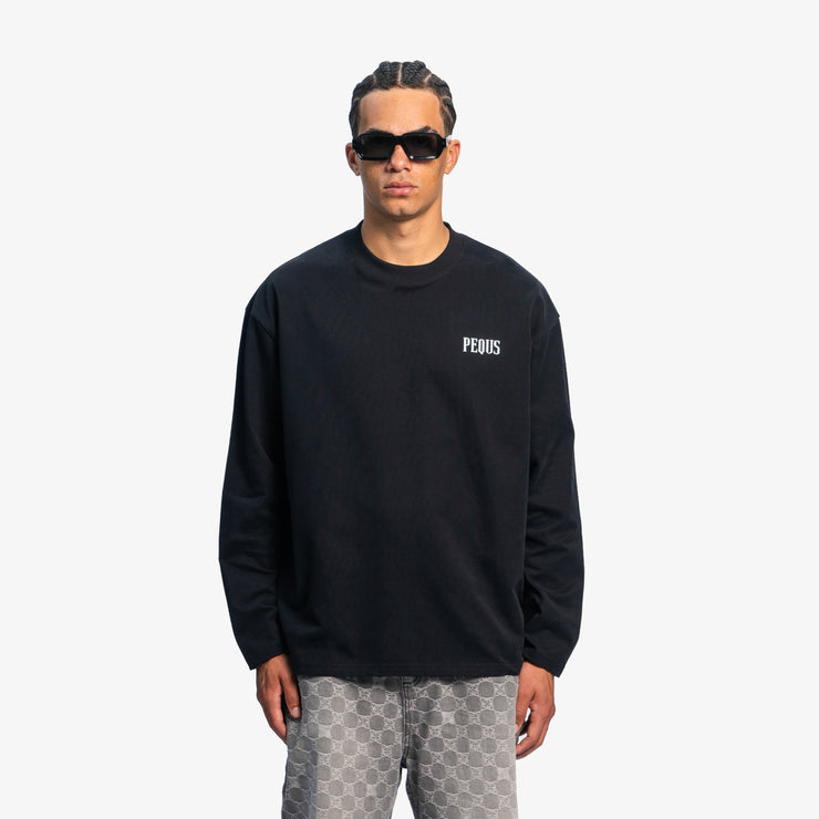 Pequs Back Logo Longsleeve Super Rabatt