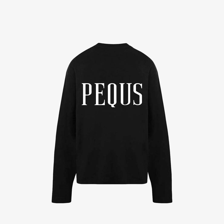 Pequs Back Logo Longsleeve Super Rabatt