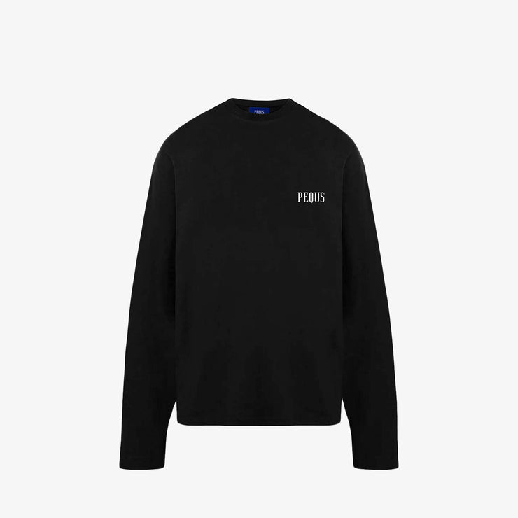 Pequs Back Logo Longsleeve Super Rabatt