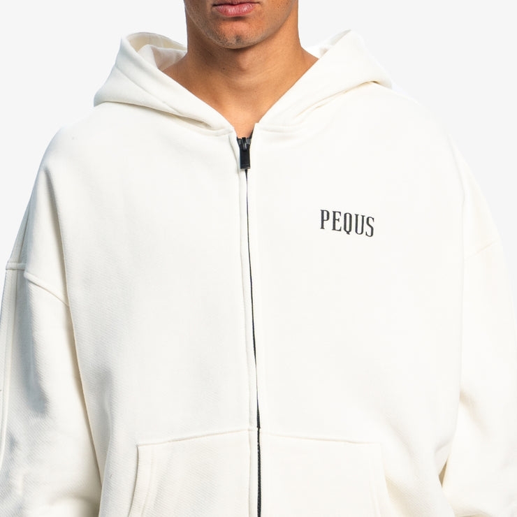 Pequs Back Logo Zip Hoodie Im Verkauf