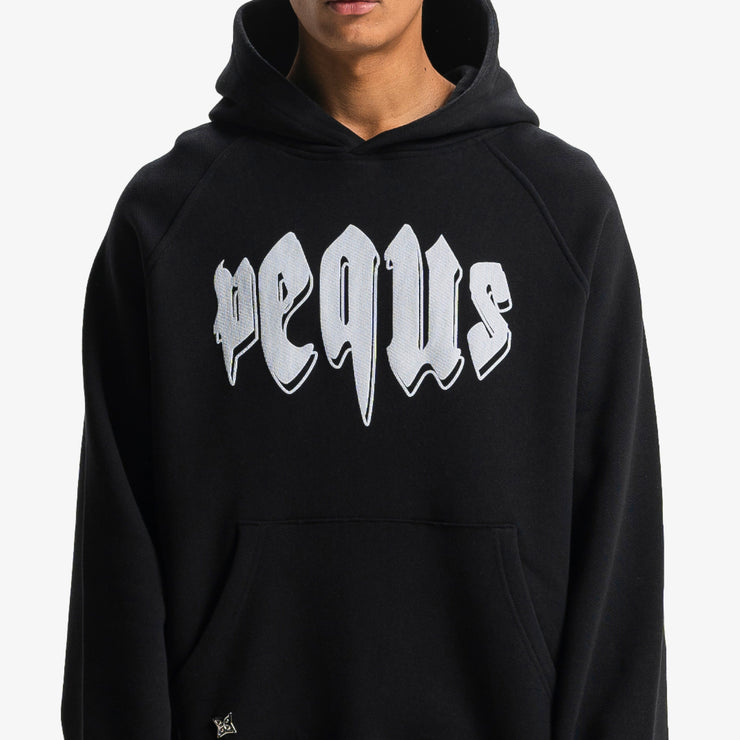 Pequs Outlined Mythic Logo Hoodie Großer Ausverkauf
