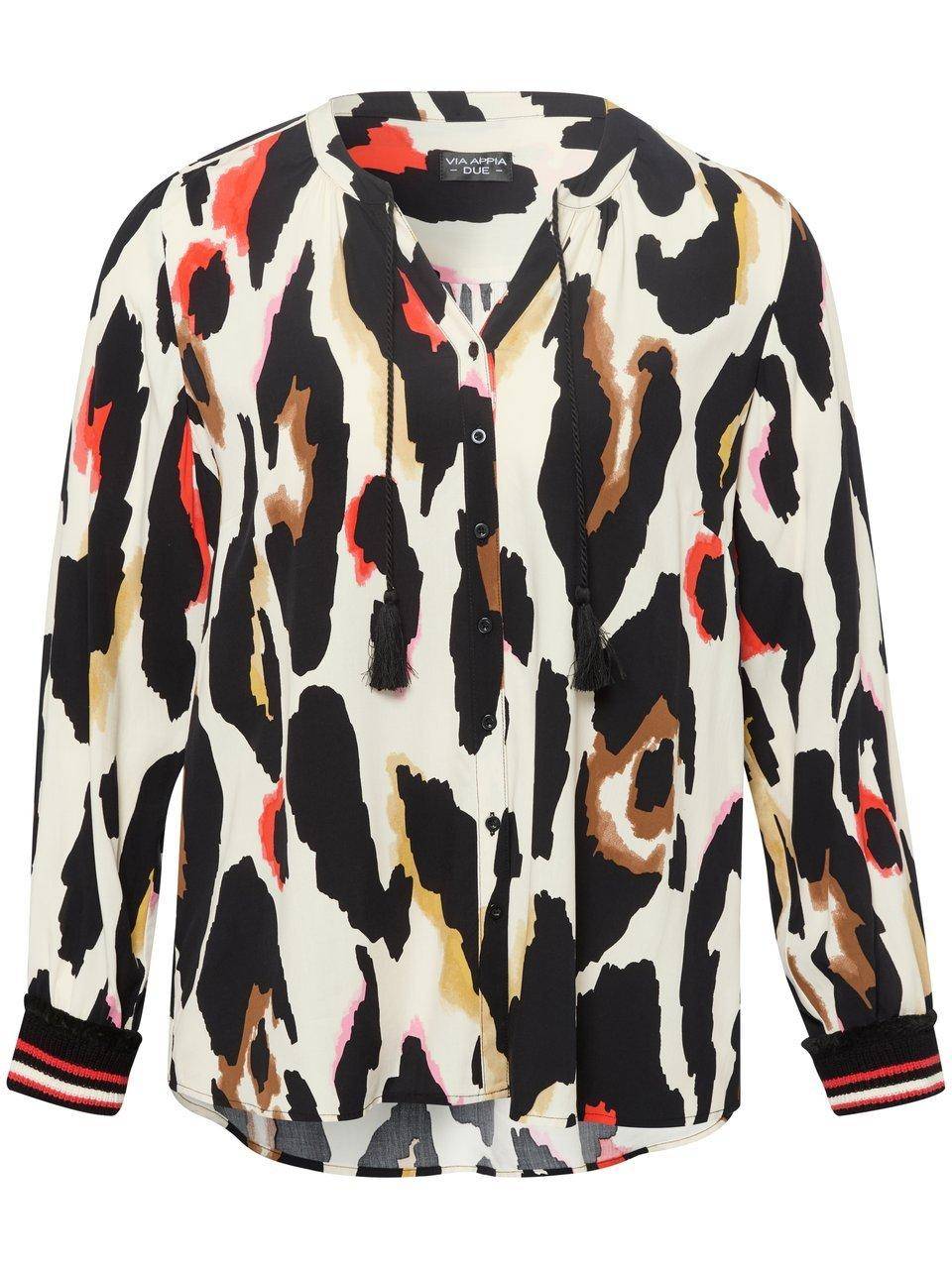 Via Appia Due Long-Bluse mit V-Ausschnitt zollfrei