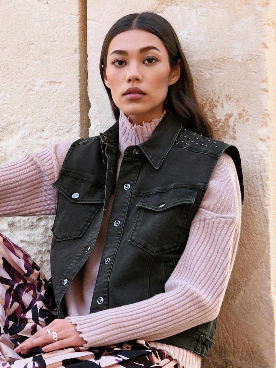 Andjel Jeansweste im Oversized-Style Kostenloser Versand