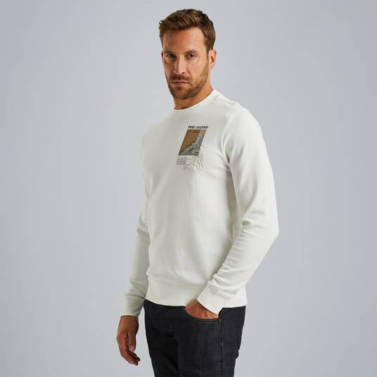Pme Legend Sweatshirt mit Artwork Räumungsverkauf