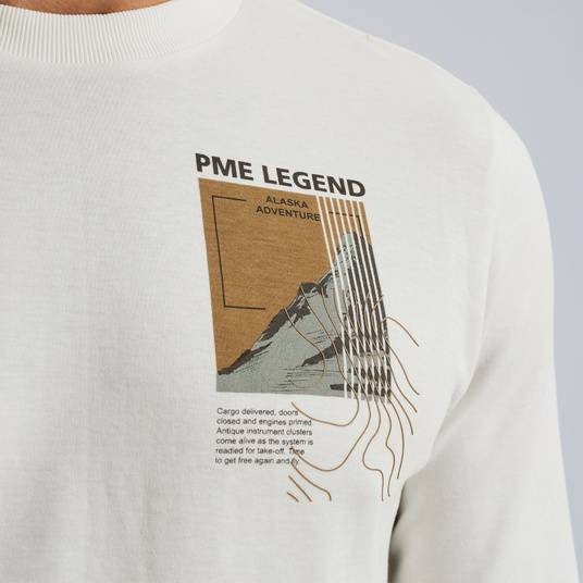 Pme Legend Sweatshirt mit Artwork Räumungsverkauf
