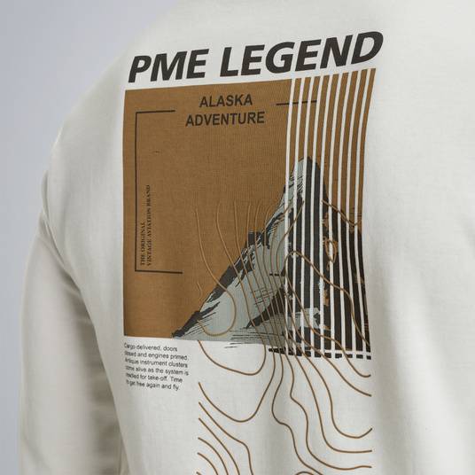 Pme Legend Sweatshirt mit Artwork Räumungsverkauf