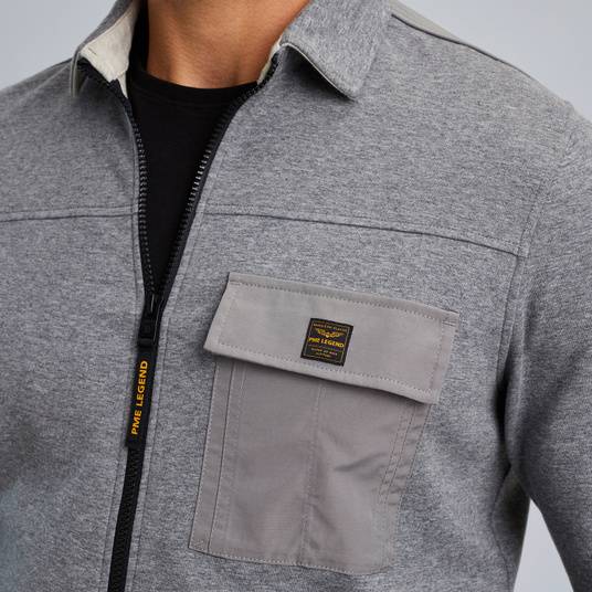 Pme Legend Hemdjacke mit Reißverschluss Großer Ausverkauf