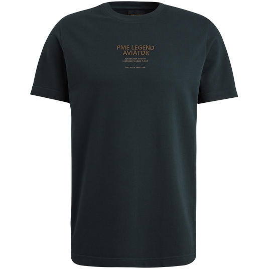 Pme Legend T-Shirt mit Waffelstruktur Sonderangebot der Fabrik