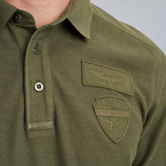 Pme Legend Poloshirt mit langen Ärmeln Black Friday Preise
