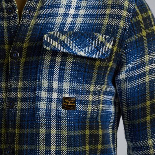Pme Legend Hemdjacke mit Karomuster Großer Ausverkauf