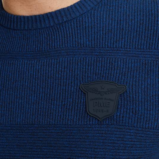 Pme Legend Pullover mit Badge Kostenlose Rückgabe