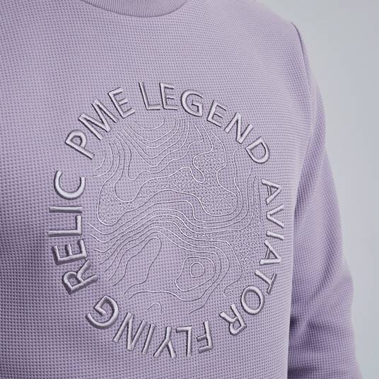 Pme Legend Sweatshirt mit Waffelstruktur Sonderangebot der Fabrik