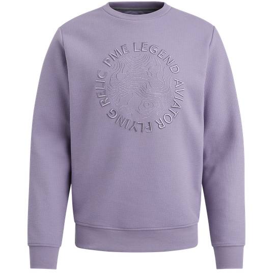 Pme Legend Sweatshirt mit Waffelstruktur Sonderangebot der Fabrik