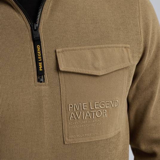 Pme Legend Pullover mit halbem Reißverschluss Discount Store für neue Produkte