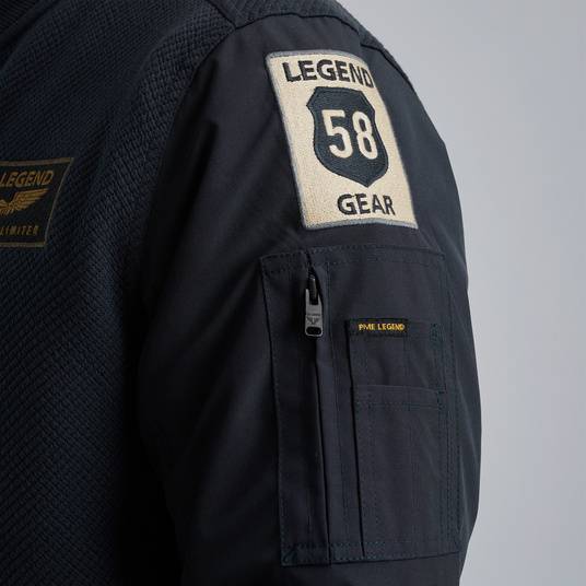 Pme Legend Sweatjacke mit Badges Riesige Rabatte