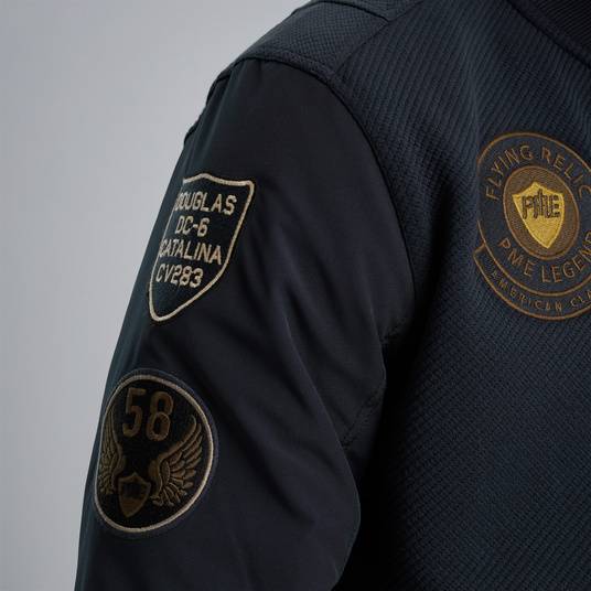Pme Legend Sweatjacke mit Badges Riesige Rabatte