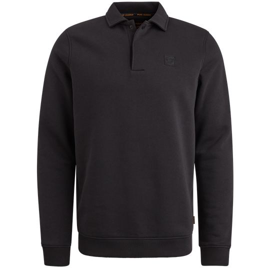 Pme Legend Sweatshirt mit Polokragen Clearance-Verkauf