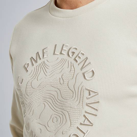Pme Legend Sweatshirt mit Waffelstruktur Fabrikladen