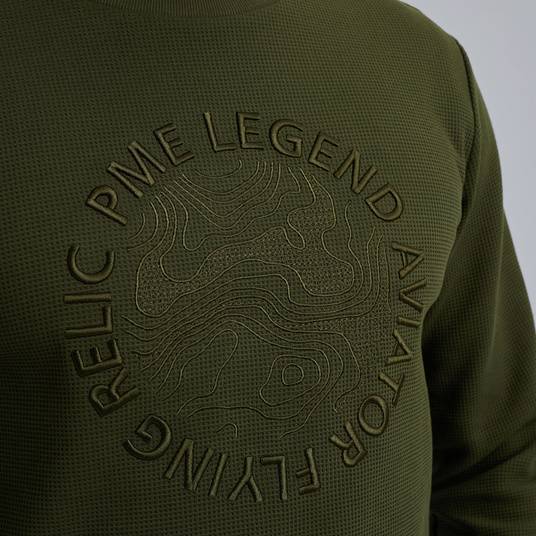 Pme Legend Sweatshirt mit Waffelstruktur zollfrei