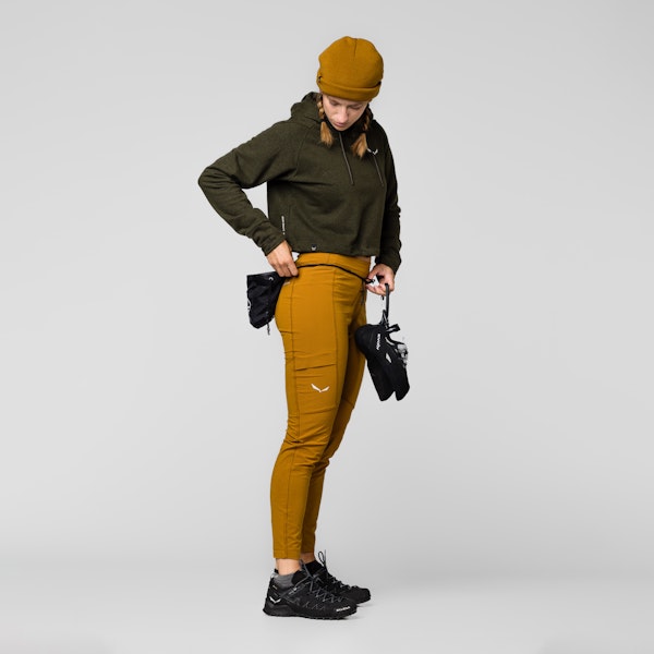 Salewa Lavaredo Hemp Cropped Kapuzenpulli Damen Versandkostenfrei