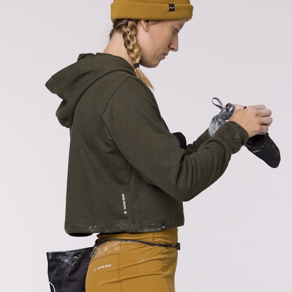 Salewa Lavaredo Hemp Cropped Kapuzenpulli Damen Versandkostenfrei
